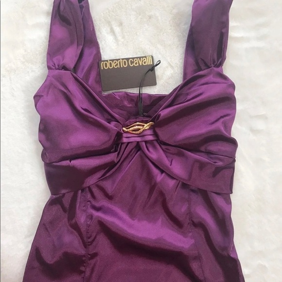 💜NWT  Roberto Cavalli Cocktail Dress 💜 - Picture 9 of 11